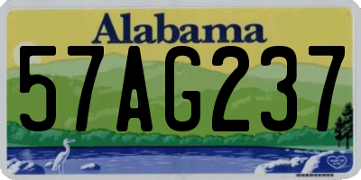 AL license plate 57AG237