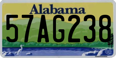 AL license plate 57AG238