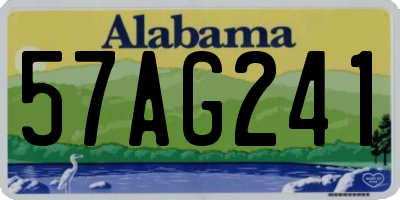 AL license plate 57AG241