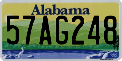 AL license plate 57AG248