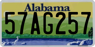 AL license plate 57AG257