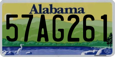 AL license plate 57AG261