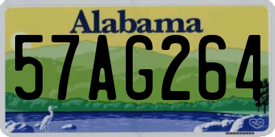 AL license plate 57AG264