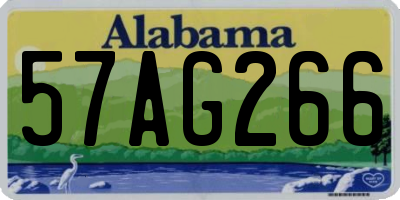 AL license plate 57AG266