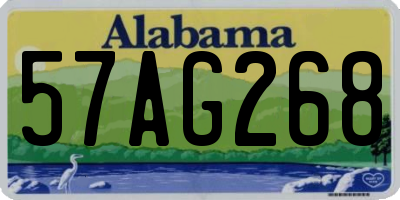 AL license plate 57AG268
