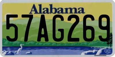 AL license plate 57AG269