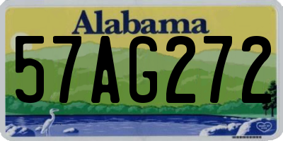AL license plate 57AG272