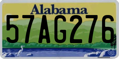 AL license plate 57AG276