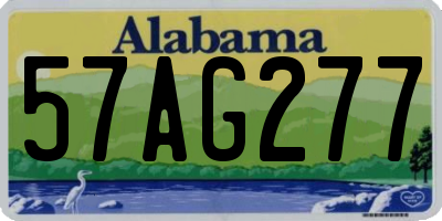 AL license plate 57AG277