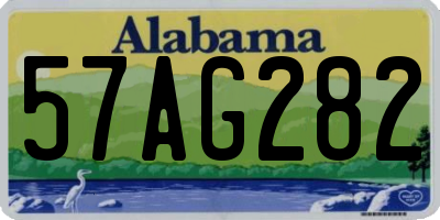 AL license plate 57AG282