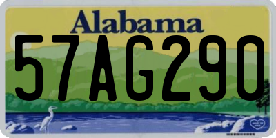 AL license plate 57AG290