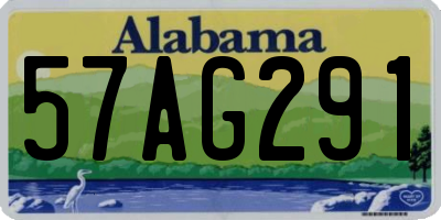 AL license plate 57AG291