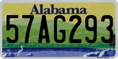 AL license plate 57AG293