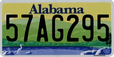 AL license plate 57AG295