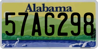 AL license plate 57AG298