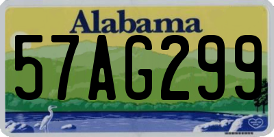 AL license plate 57AG299