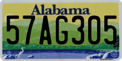 AL license plate 57AG305