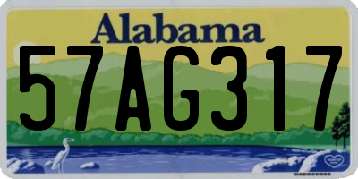AL license plate 57AG317