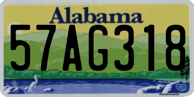 AL license plate 57AG318