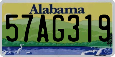 AL license plate 57AG319