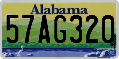 AL license plate 57AG320