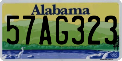 AL license plate 57AG323