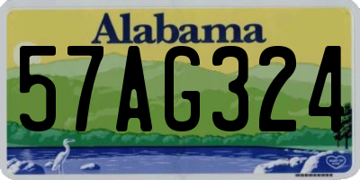 AL license plate 57AG324