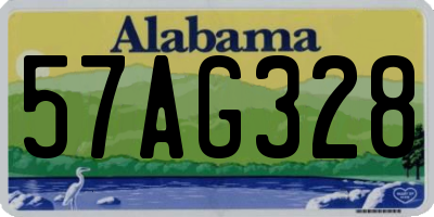 AL license plate 57AG328