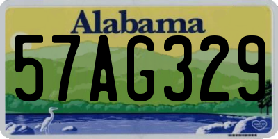AL license plate 57AG329