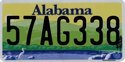 AL license plate 57AG338