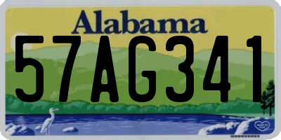 AL license plate 57AG341