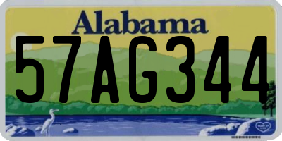AL license plate 57AG344
