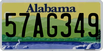 AL license plate 57AG349