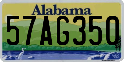 AL license plate 57AG350