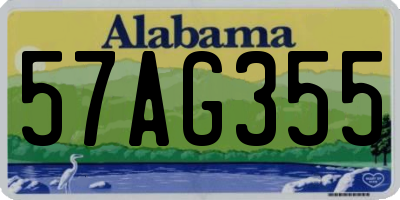 AL license plate 57AG355