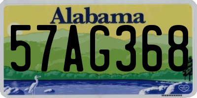 AL license plate 57AG368