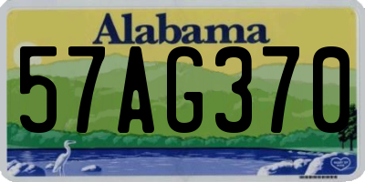 AL license plate 57AG370