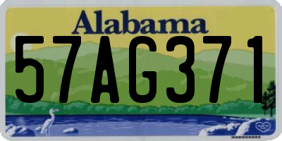 AL license plate 57AG371