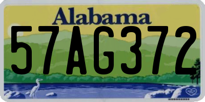 AL license plate 57AG372
