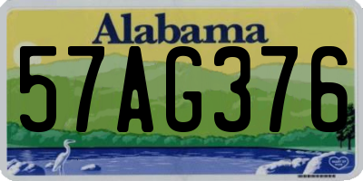 AL license plate 57AG376