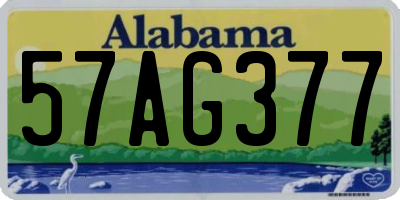 AL license plate 57AG377