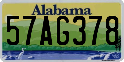 AL license plate 57AG378