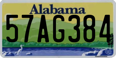 AL license plate 57AG384
