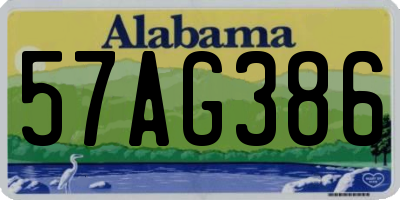 AL license plate 57AG386