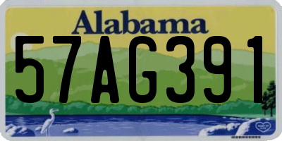 AL license plate 57AG391
