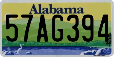 AL license plate 57AG394