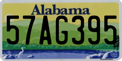 AL license plate 57AG395