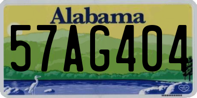 AL license plate 57AG404