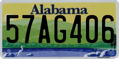 AL license plate 57AG406