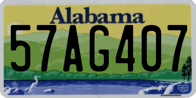 AL license plate 57AG407